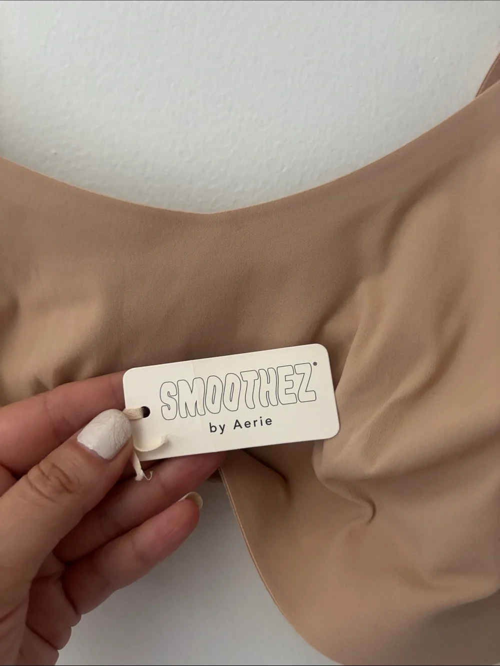 ✨NWT✨aerie smoothez Tan Wireless Bralette Size M